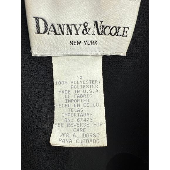 Vintage Danny & Nicole Double Breasted Black White Dress Size 10 - Picture 5 of 5